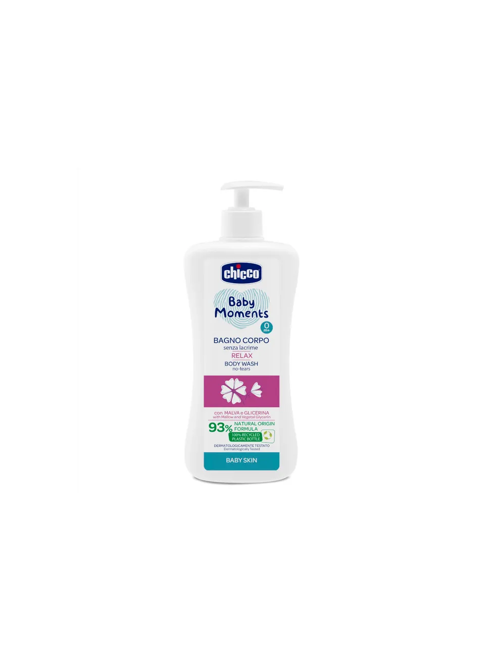 Chicco Baby Moments Relax bagno corpo malva neonato