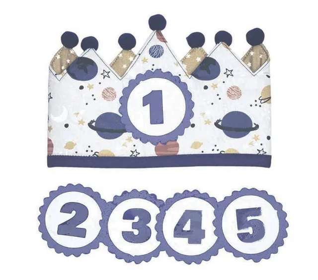 The Dida corona compleanno stoffa Planeta bambini