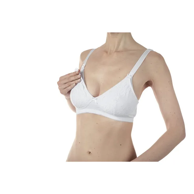 Chicco reggiseno allattamento cotone bianco senza ferretto
