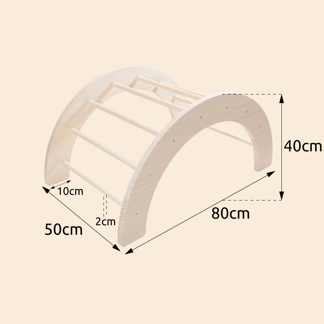 The Dida Pikler arco arrampicata legno naturale bimbi