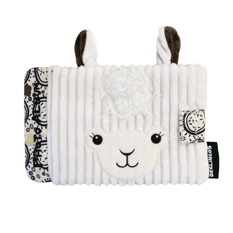 Les Deglingos Muchachos Lama album fotografico stoffa bianco 10 tasche