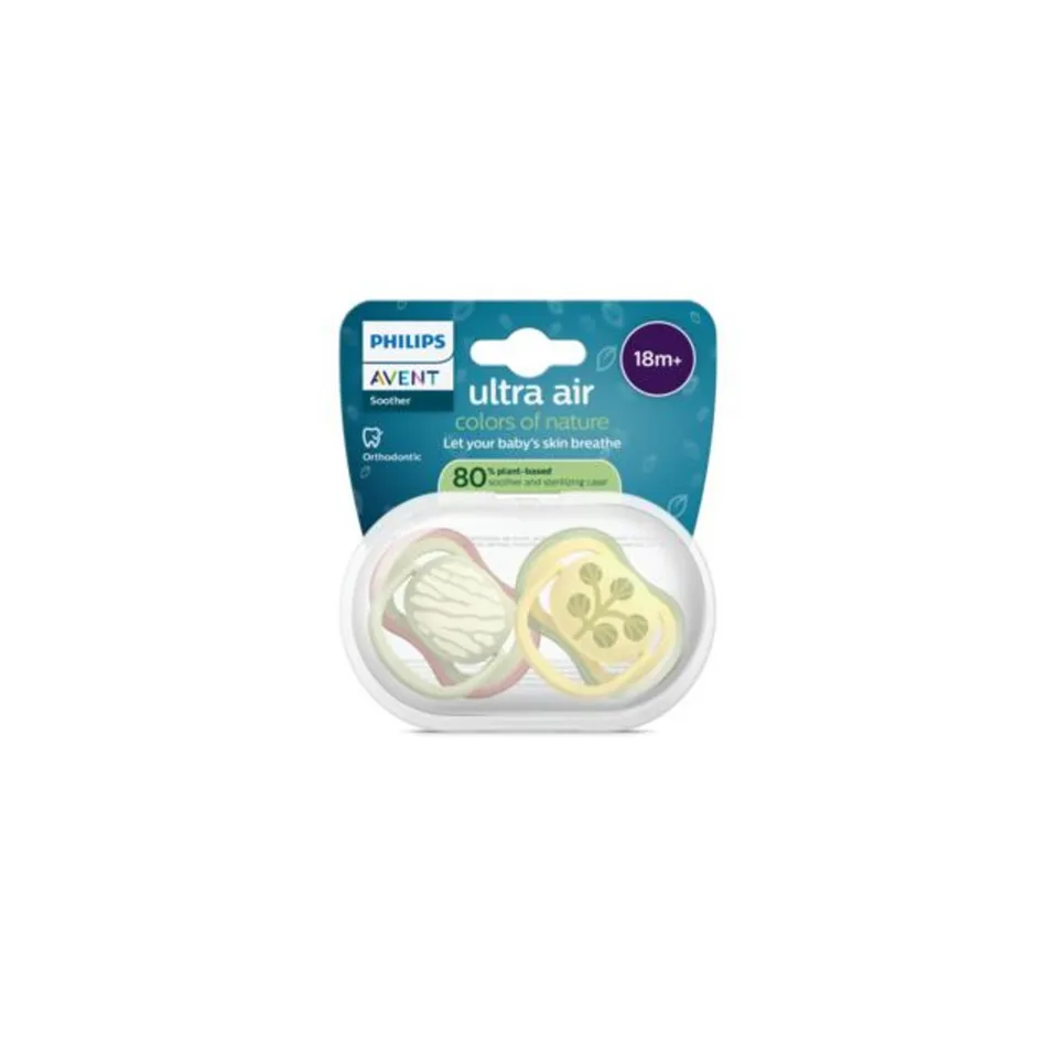 Philips Avent Ultra Air succhietti 18m+ verde giallo 2 pz