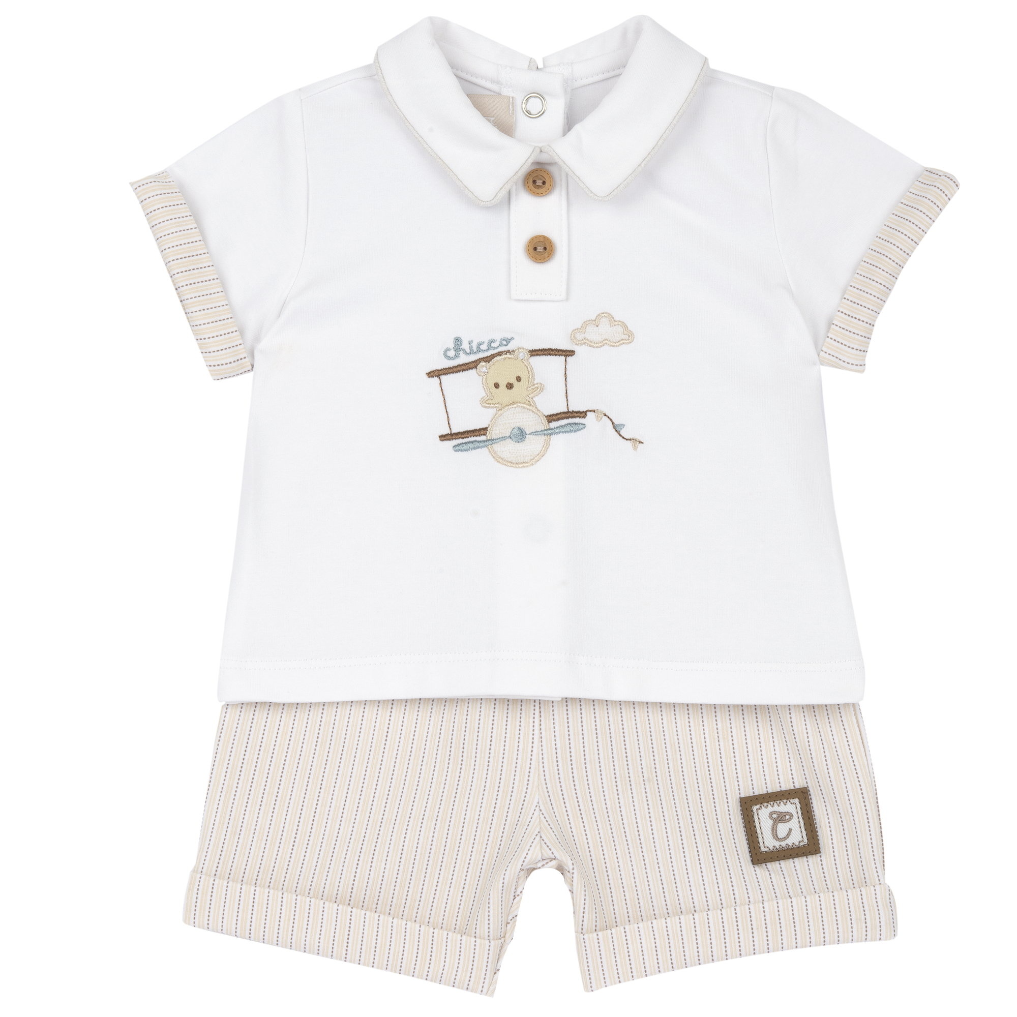 Chicco Completo Maglietta e Pantaloncini Bimbo Maniche Corte