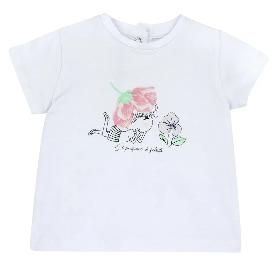 Chicco Maglietta maniche corte cotone bambina