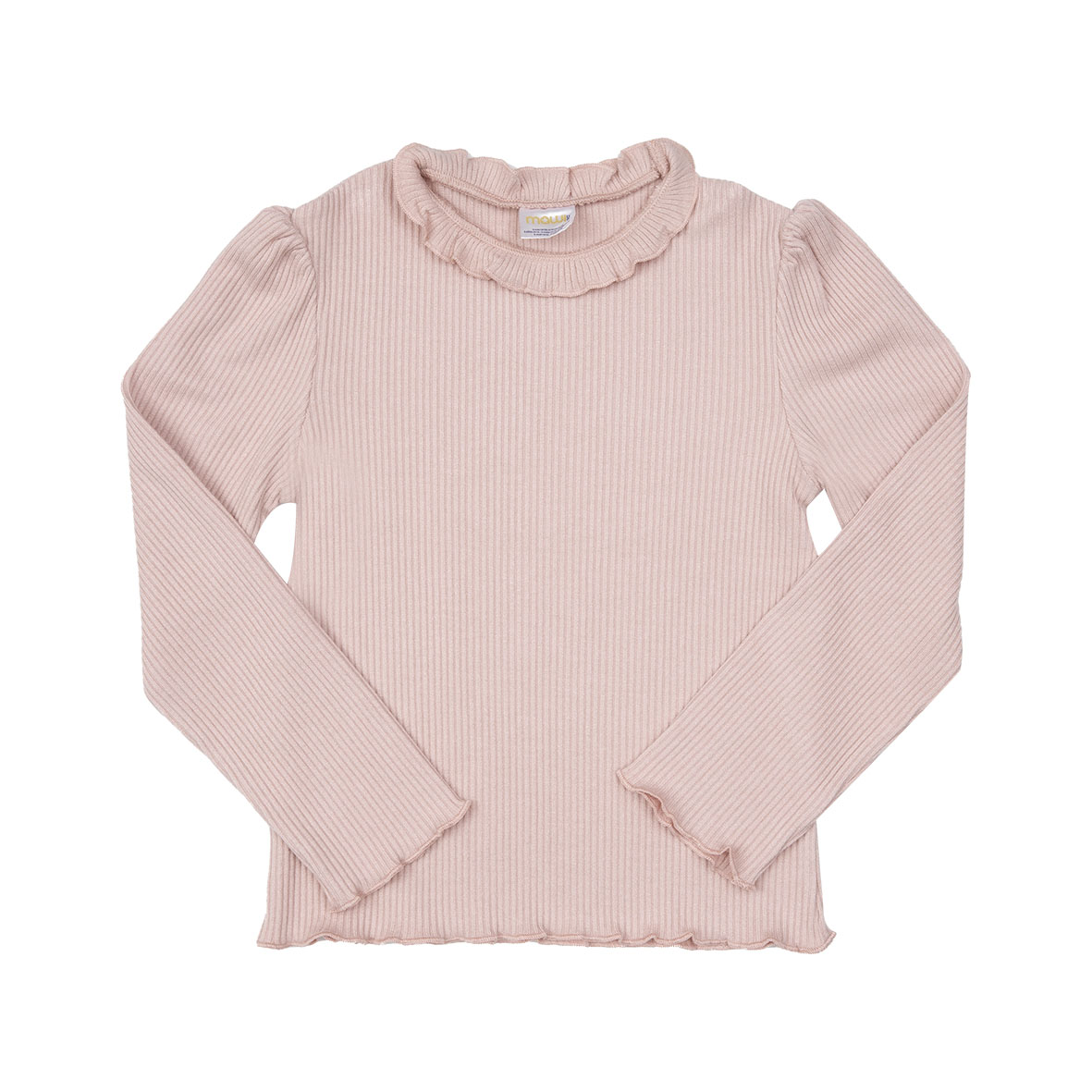 Mawi lupetto bambina tricot costina rosa manica lunga