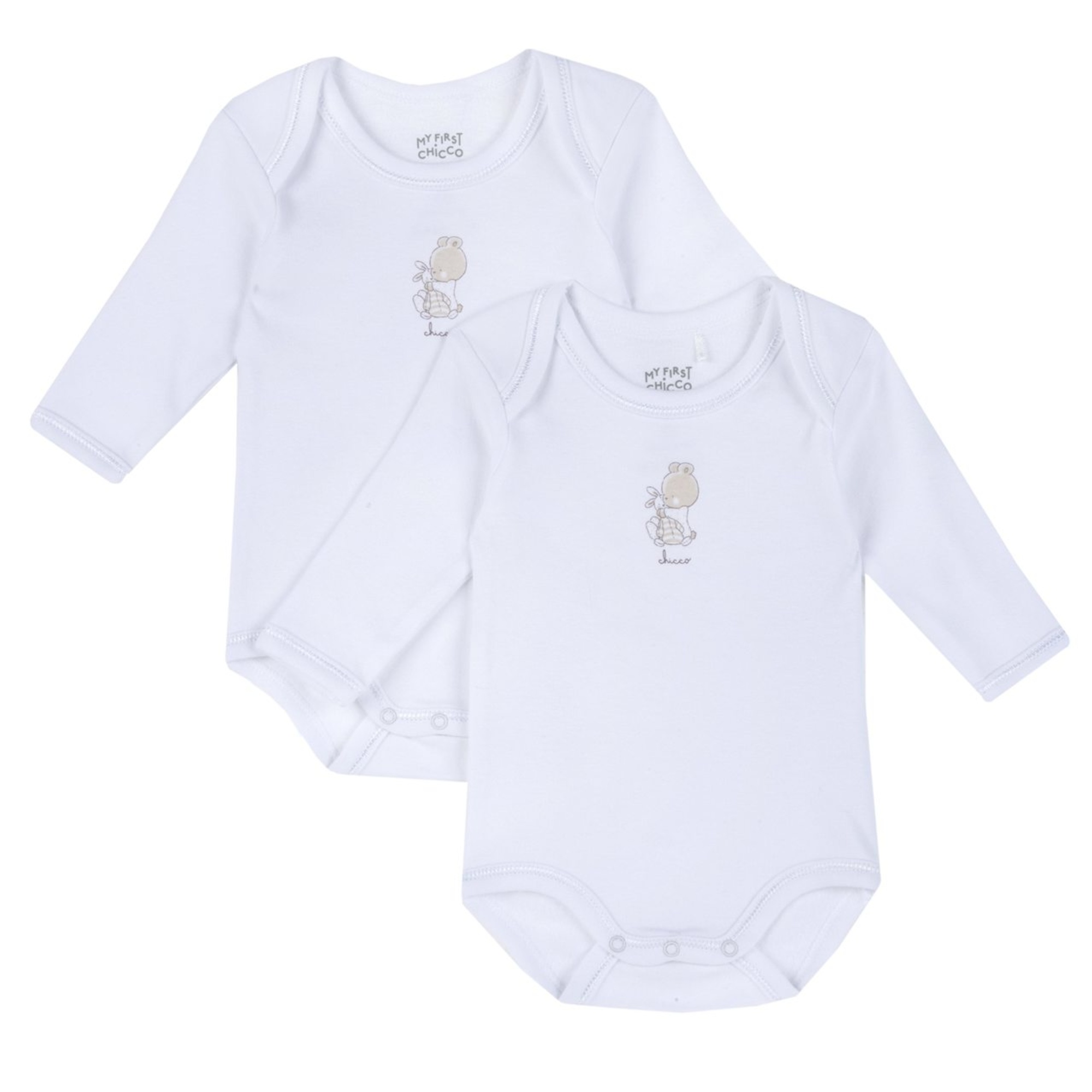 Chicco Body Manica Lunga 9 Mesi 2 Pezzi Cotone
