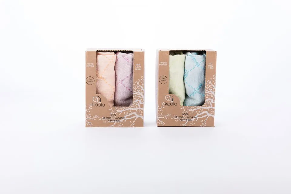 eKoala Minù mussola neonato cashmere vegetale bio