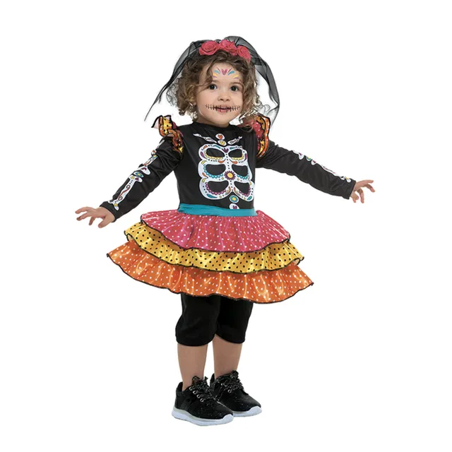 Toys Center Baby costume Halloween bimba Catrina Dia de Muertos