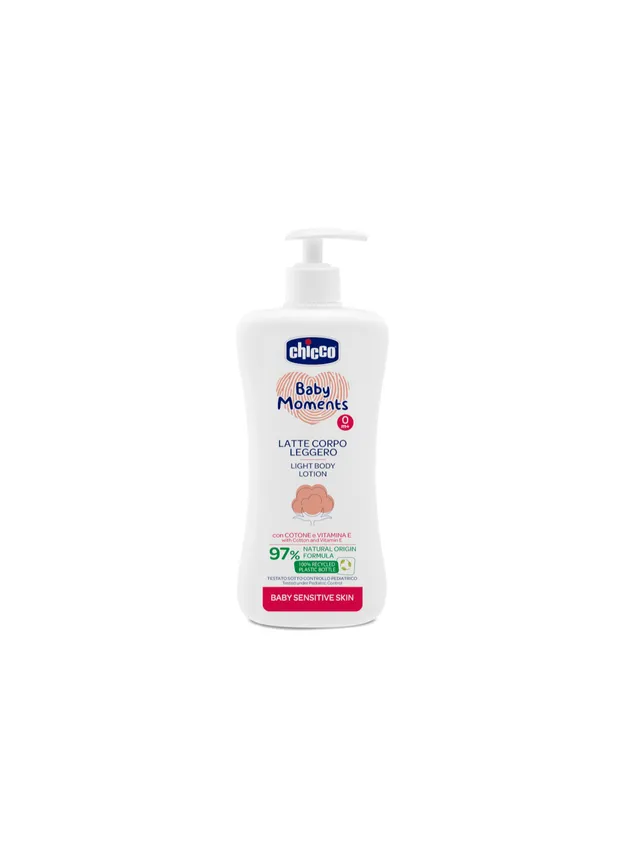 Chicco Baby Moments Latte Corpo Neonato Pelli Sensibili