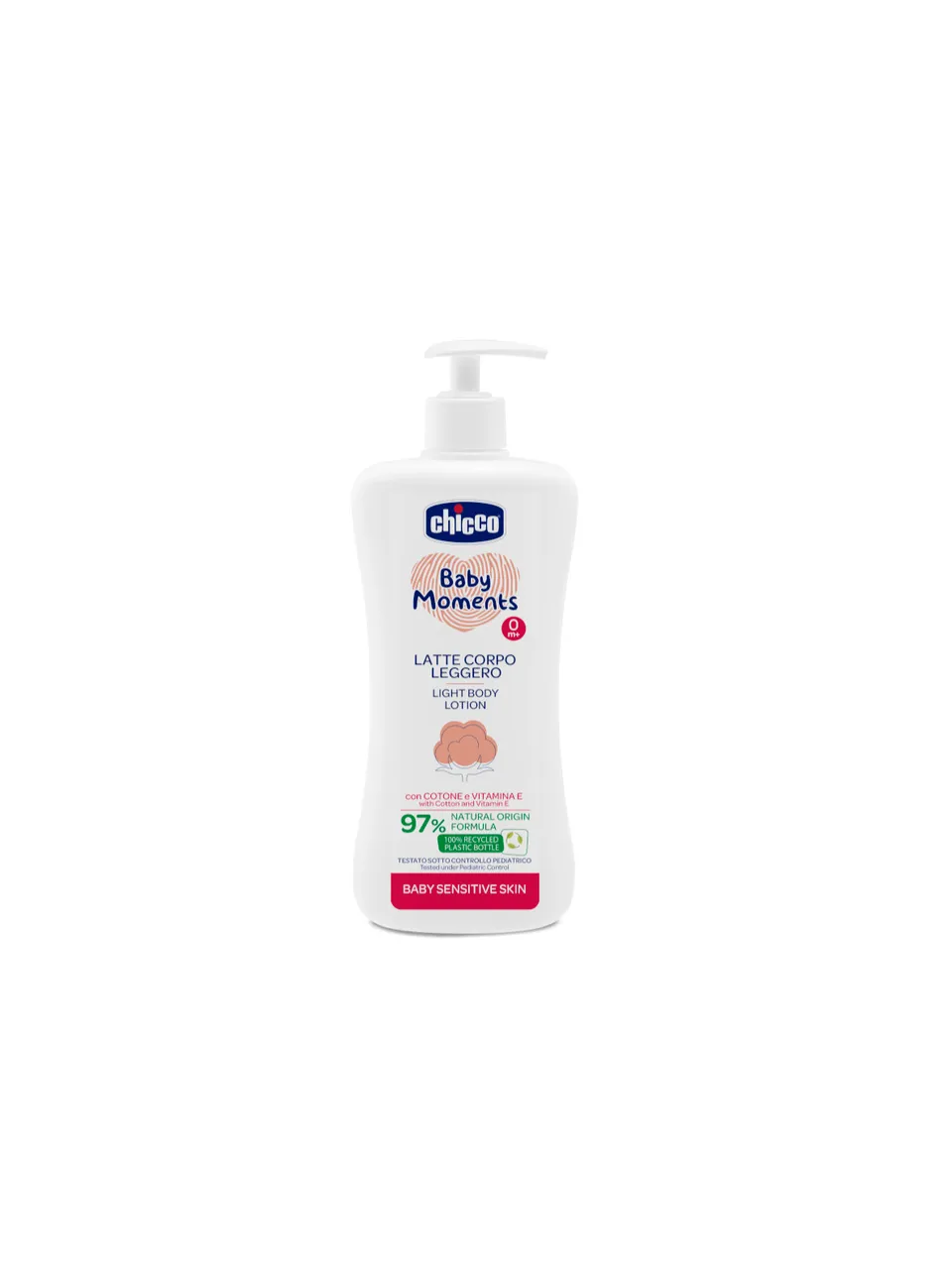 Chicco Baby Moments Latte Corpo Neonato Pelli Sensibili