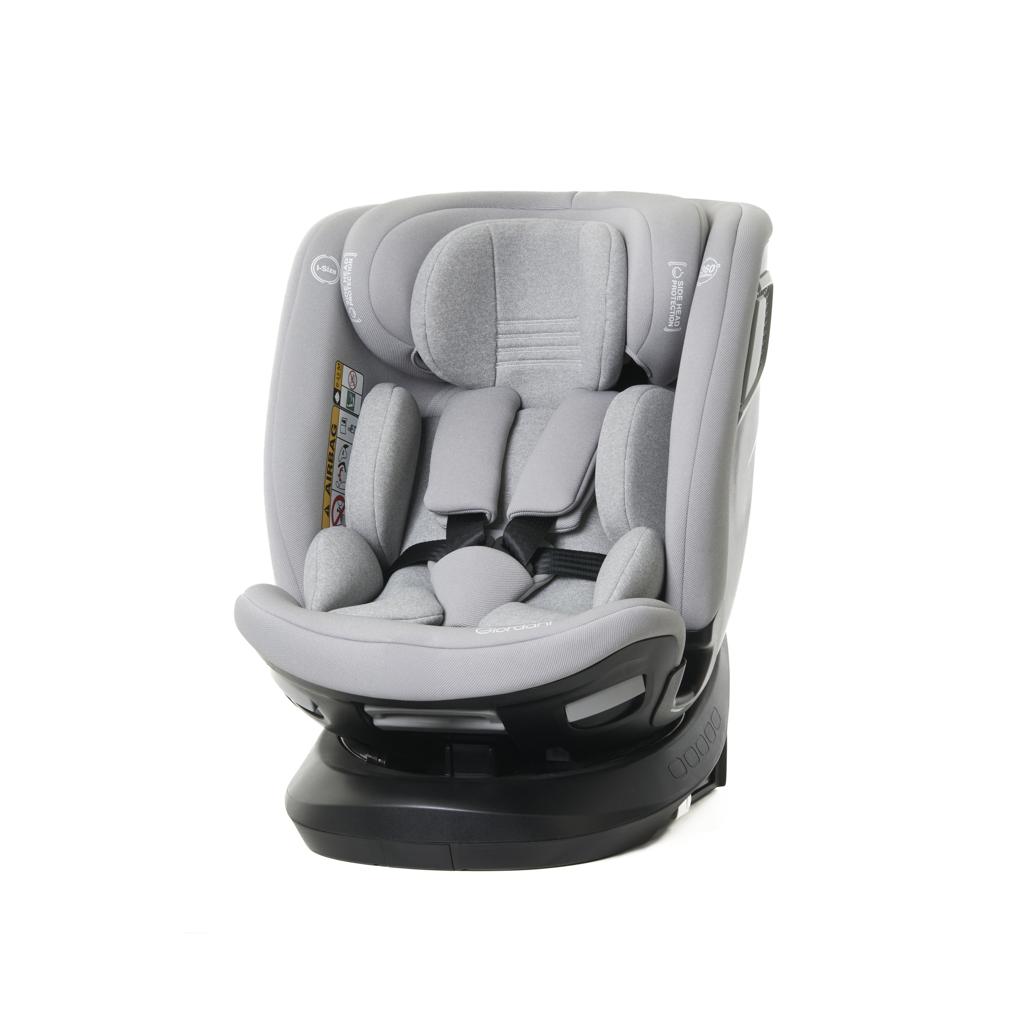 Giordani Titano Plus Seggiolino Auto Grey 40-150 cm Girevole
