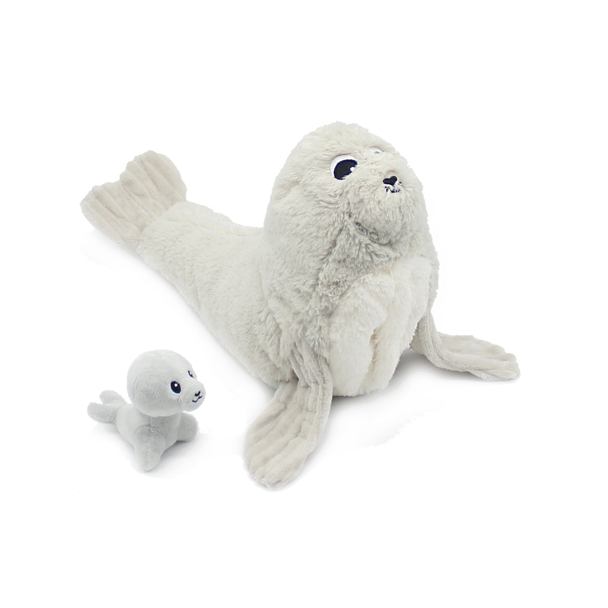 Les Déglingos Ptipotos Ploufou peluche otaria grigia