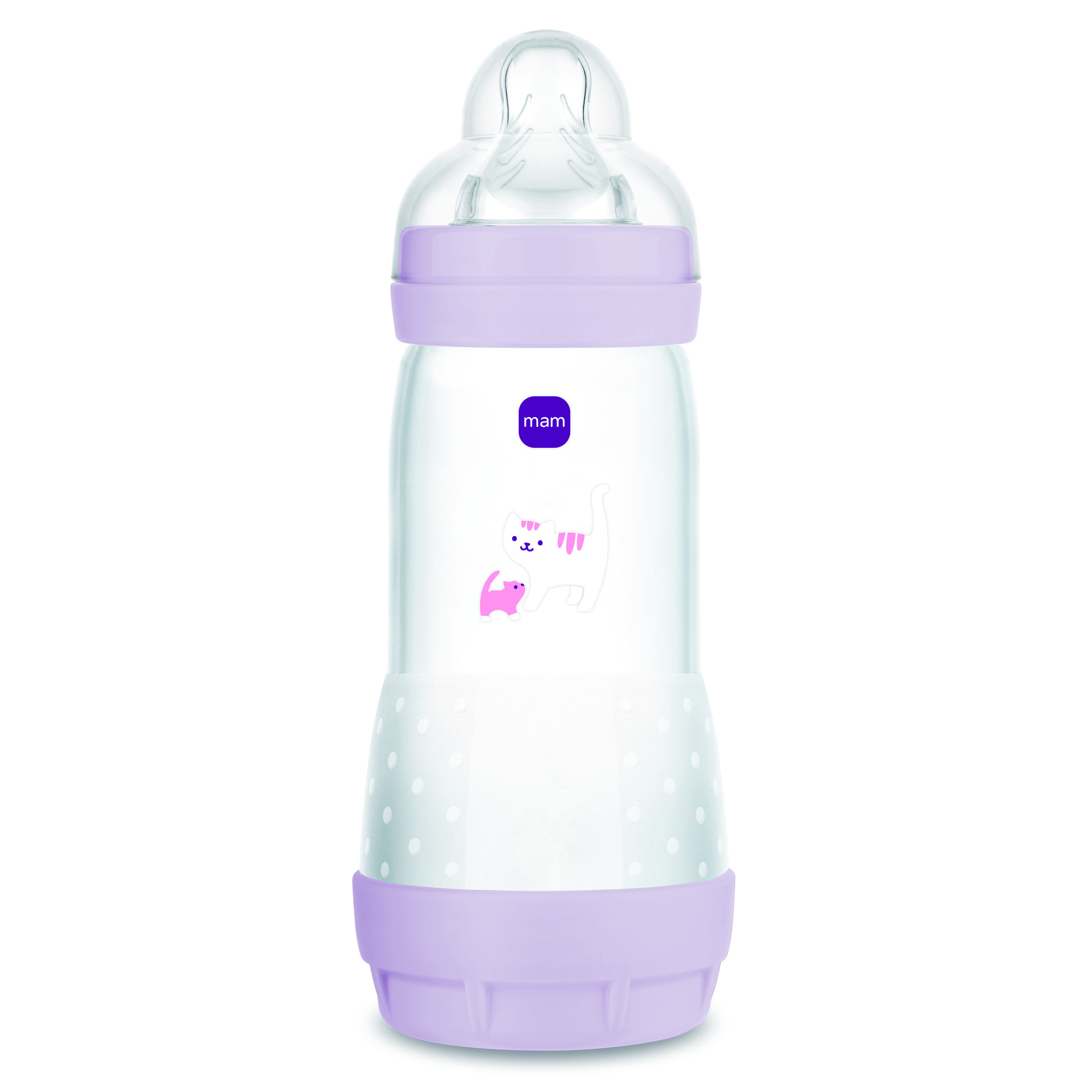 Mam Easy Start biberon anticolica 320 ml lilla 4+ mesi