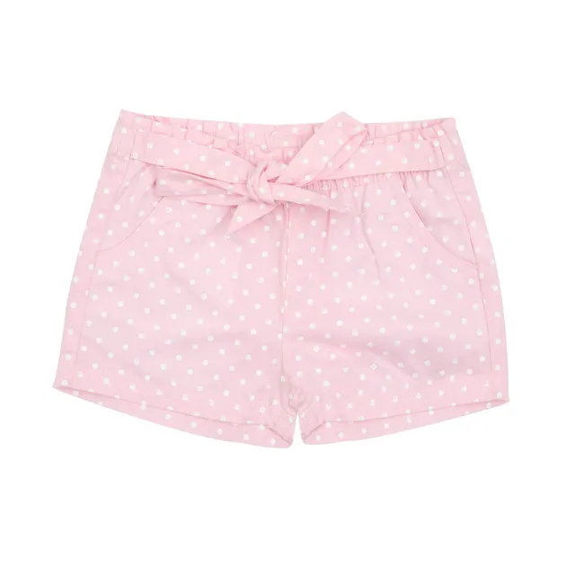 Toys Center Baby short bimba rosa pois bianchi con fiocco