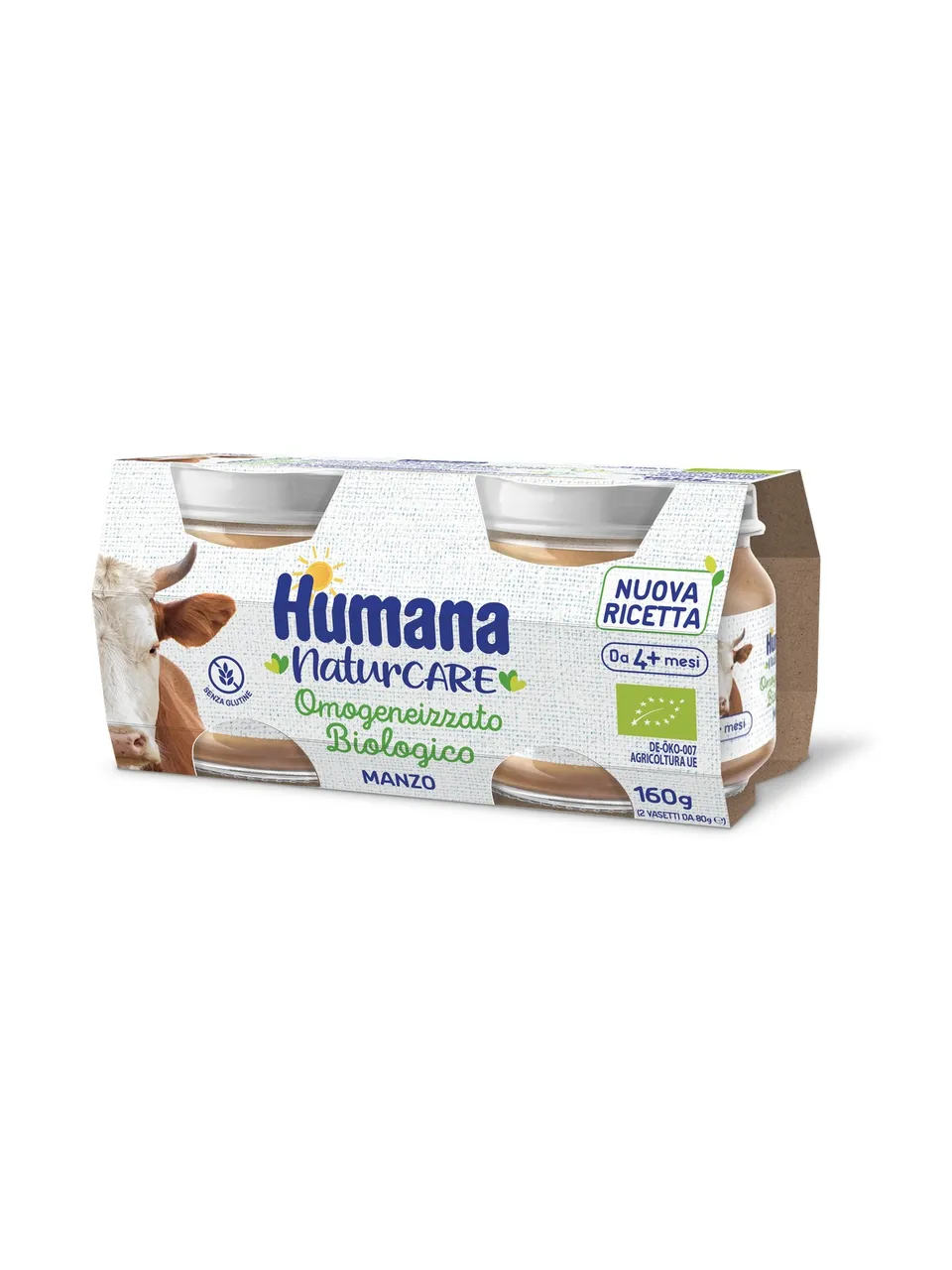 Humana Manzo Biologico omogeneizzato 2x80g senza sale