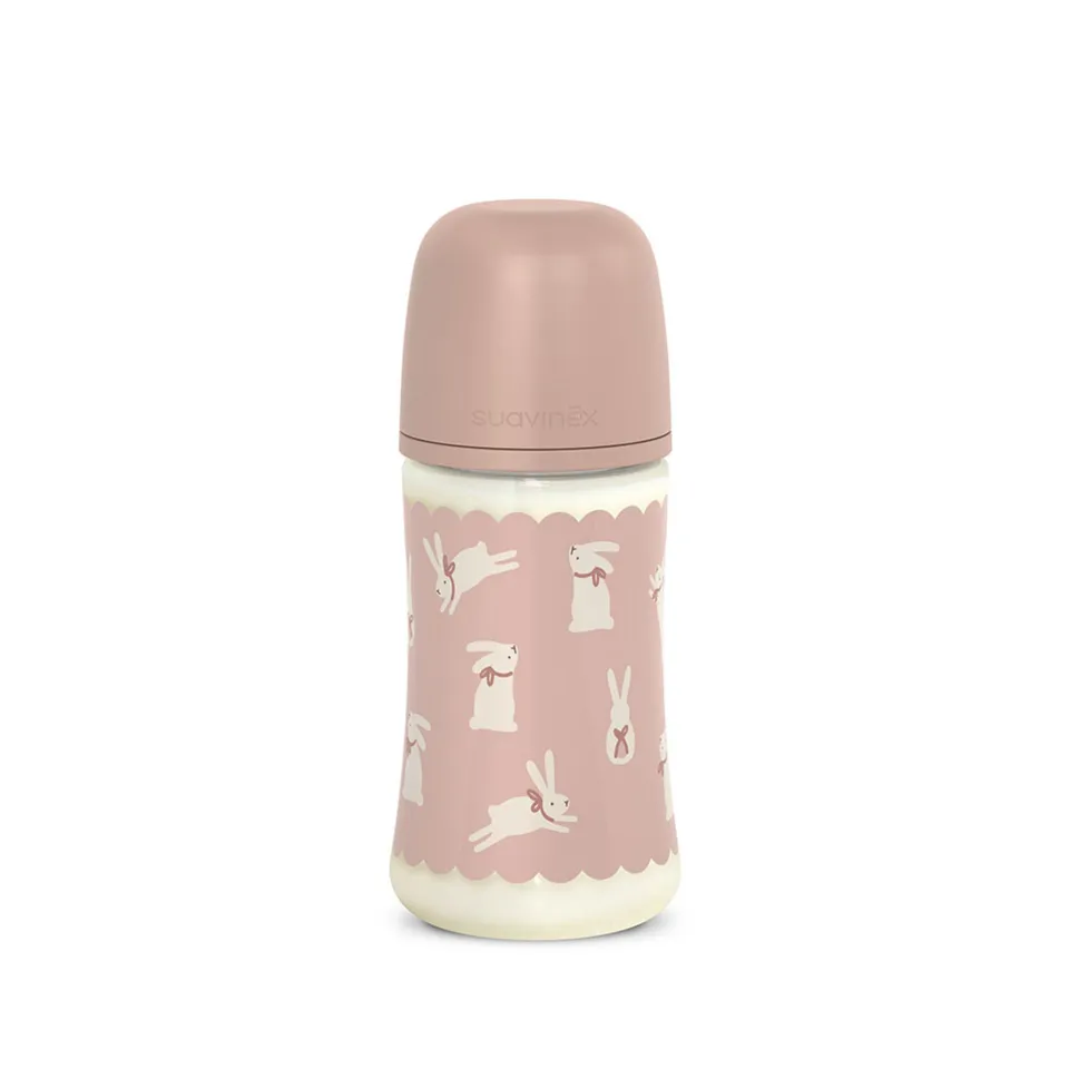 Suavinex Wonderland biberon 270 ml rosa anticolico