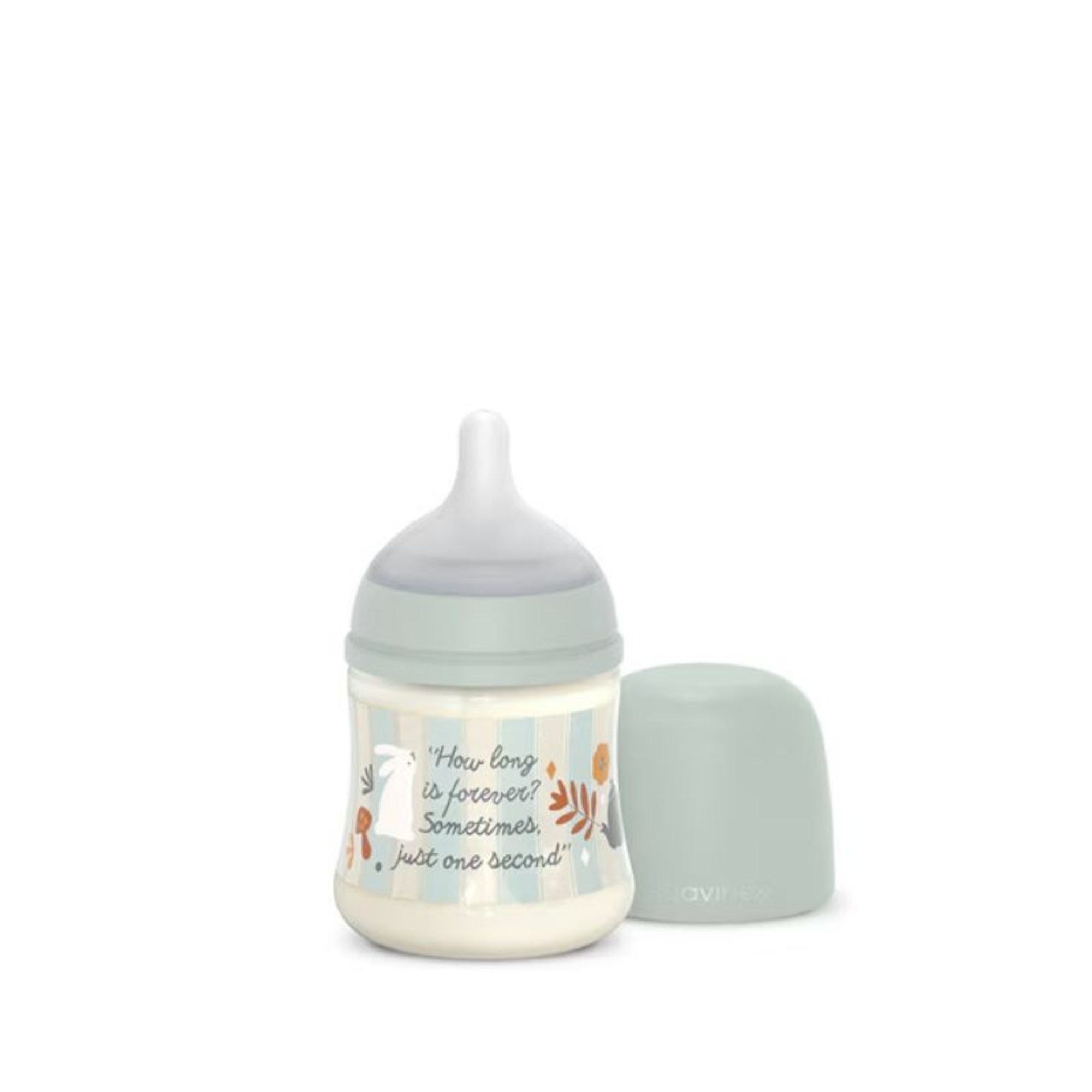 Suavinex Wonderland biberon 150 ml azzurro flusso lento 0m+