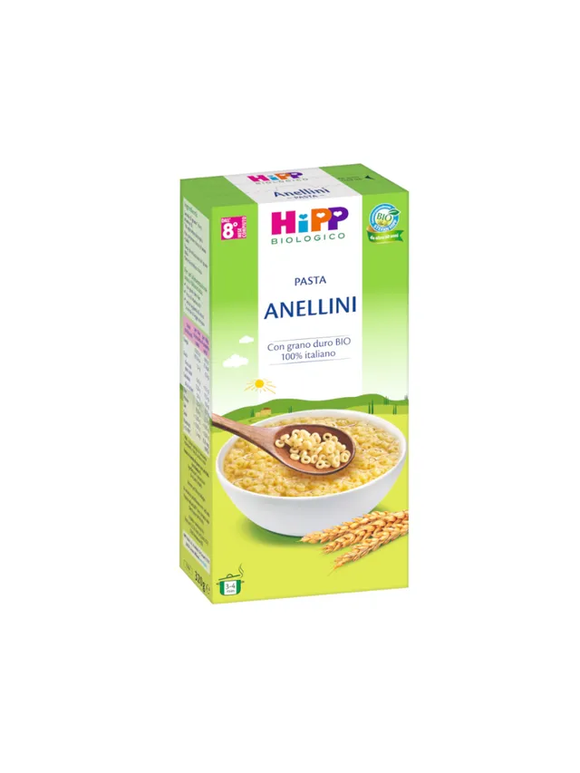 HiPP Anellini Pastina 320g Semola Grano Duro 6 Mesi