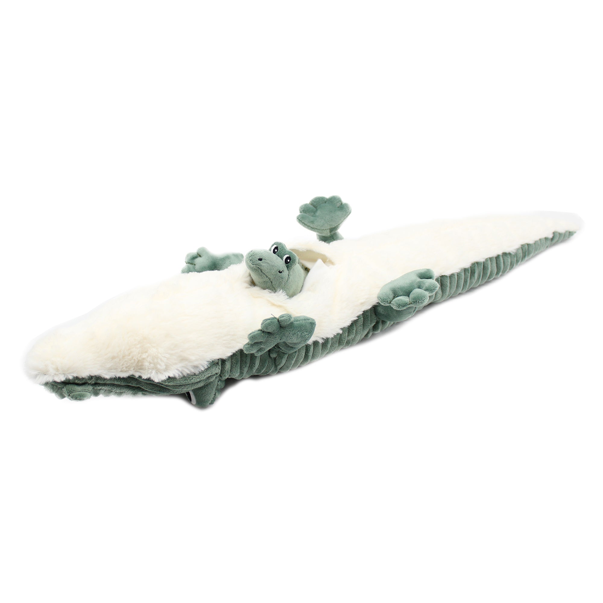 Les Deglingos Ptipotos Croketou peluche verde