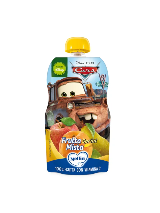 Mellin Disney Cars pouch frutta mista 110 g 9 mesi