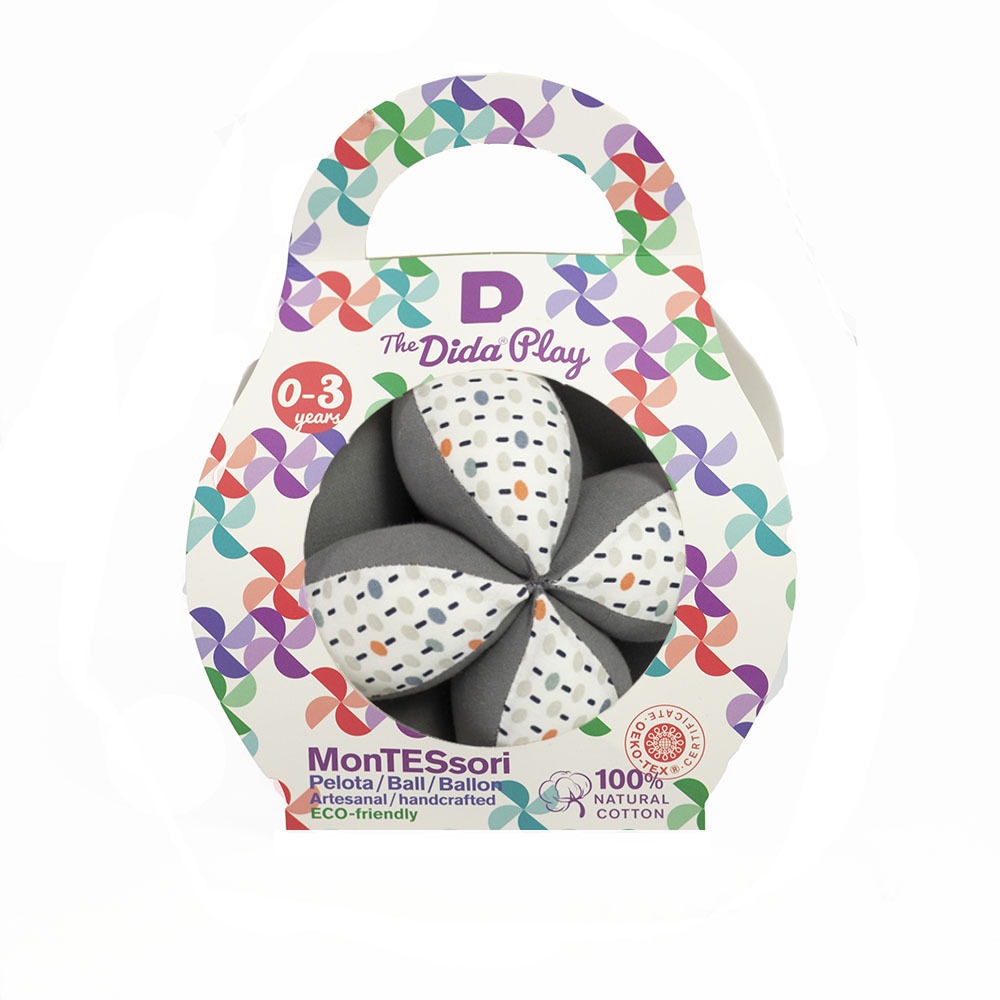 The Dida Montessori palla sensoriale senape in cotone