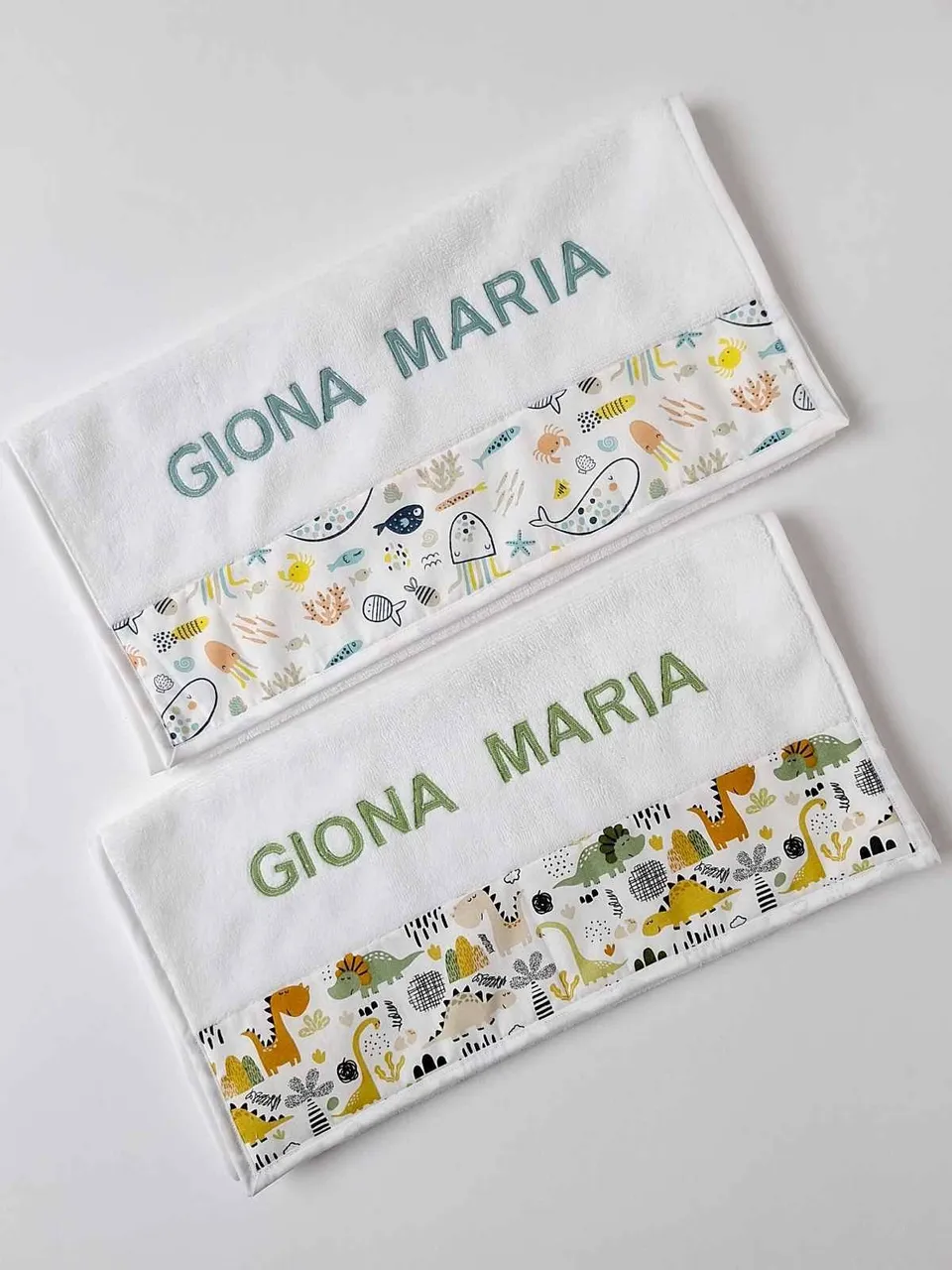M'Amélie Creations Asciugamano Asilo Personalizzato Spugna Bambù