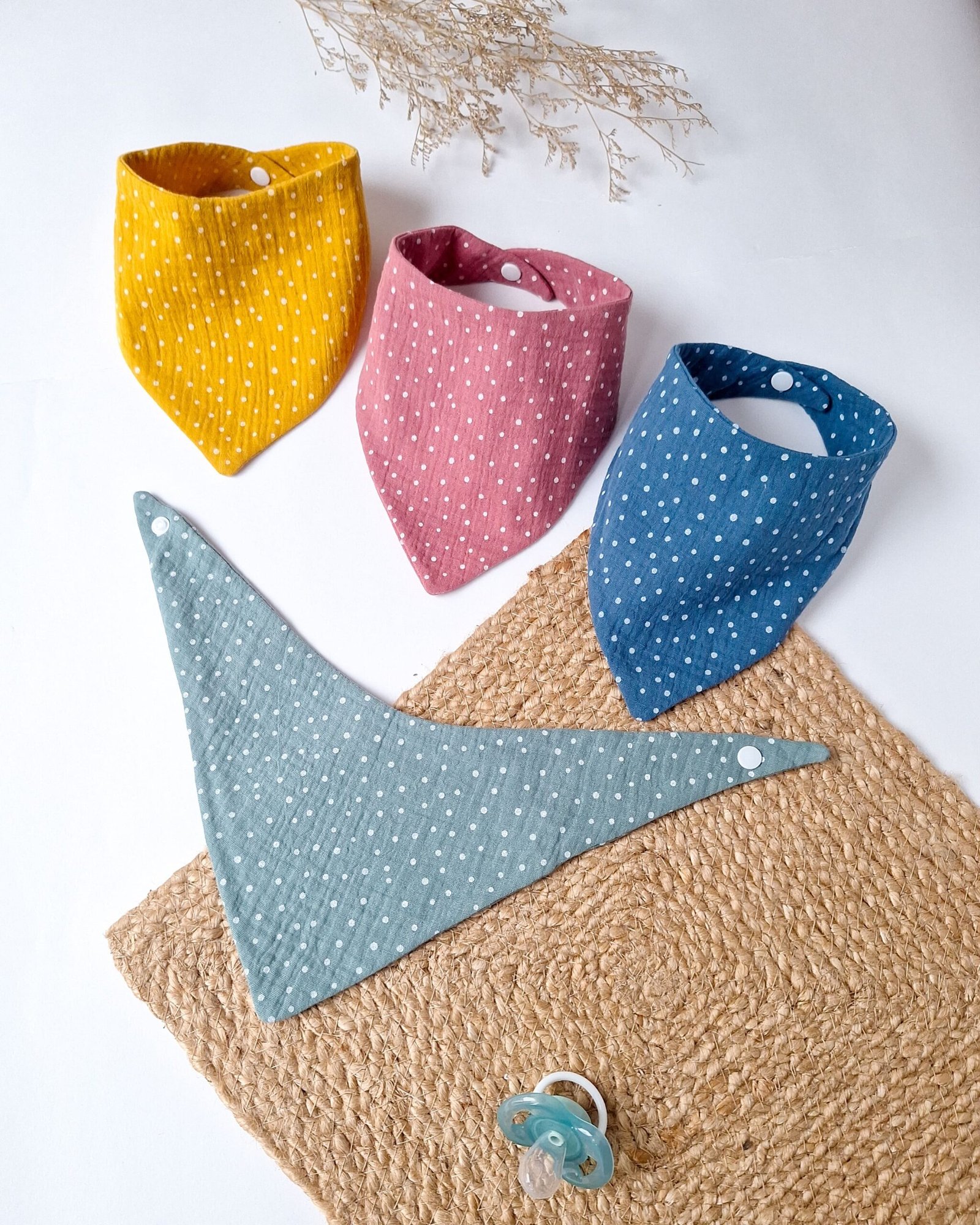 M'Amélie Creations Bavaglino Triangolare mussola 0-2 anni