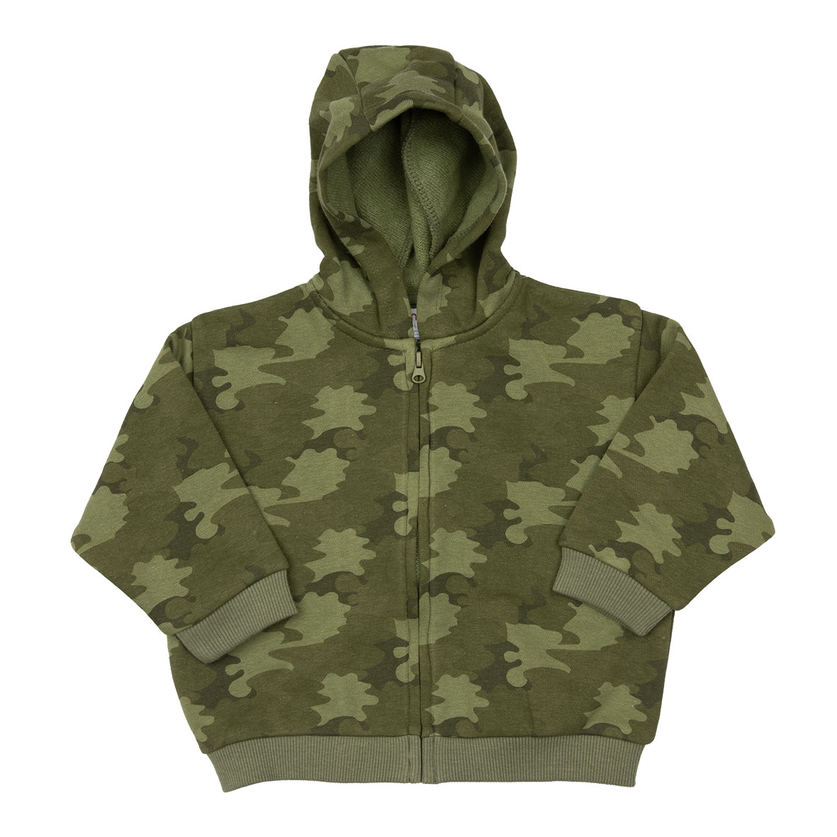 Mawi cardigan felpa con cappuccio camouflage verde
