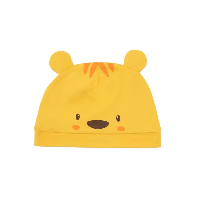 Cappello Jersey Bimbo Giallo con Orecchie Animaletto