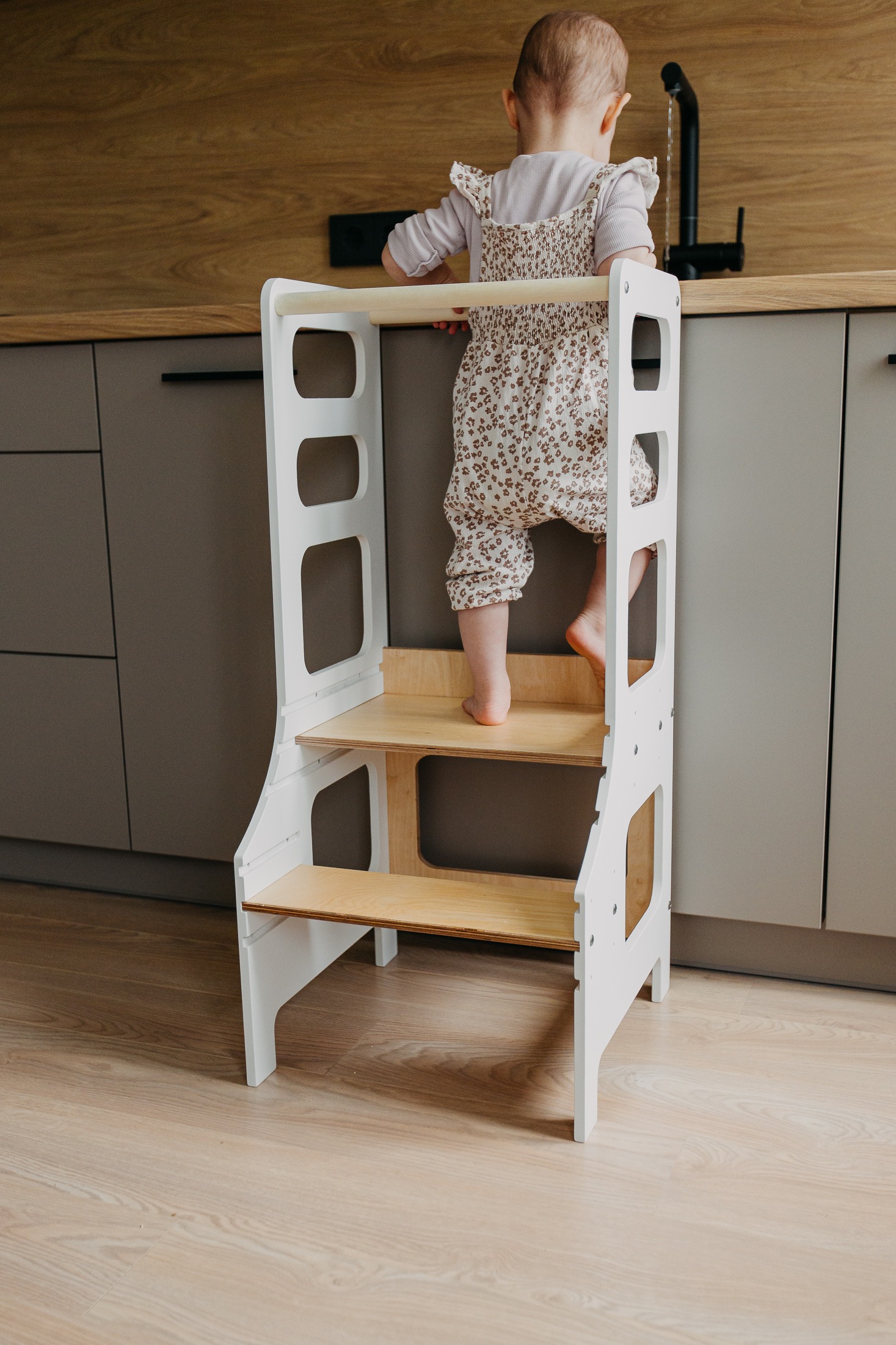 The Dida Montessori Torre di Apprendimento Legno Regolabile