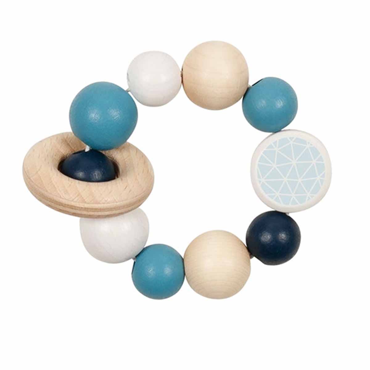 The Dida Blu sonaglio neonato legno silicone