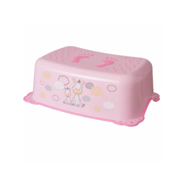 Giordani Basic Zebra pedana bagno rosa antiscivolo