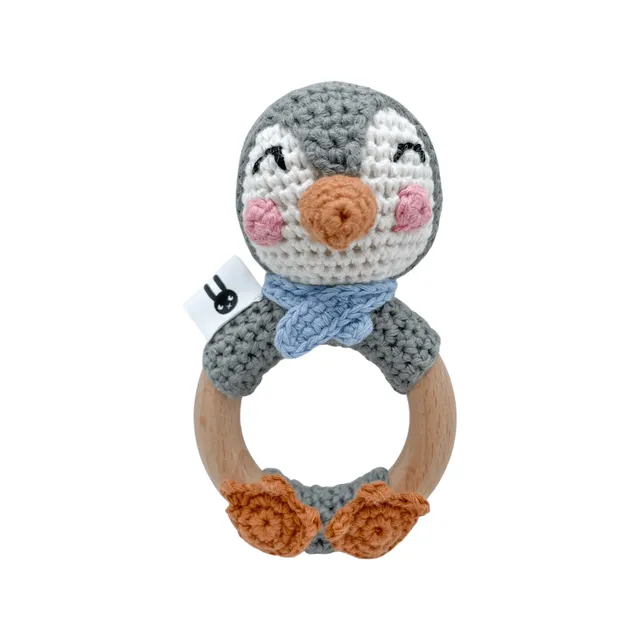 Piccoli Toys Marzio il Pinguino sonaglio uncinetto