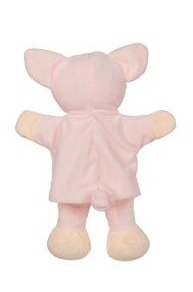 The Dida burattino maiale in stoffa 32 cm mano