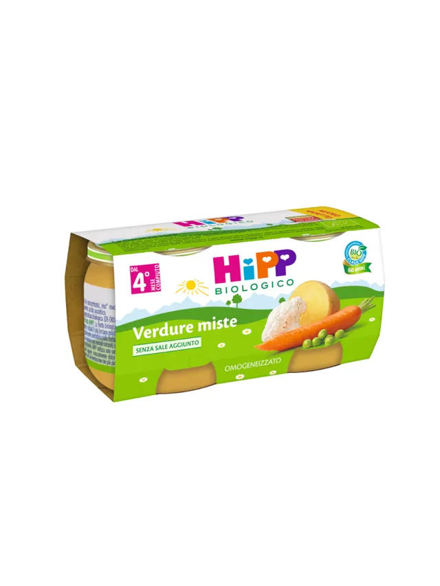 HiPP omogeneizzato verdure miste 2x80g dal 4° mese