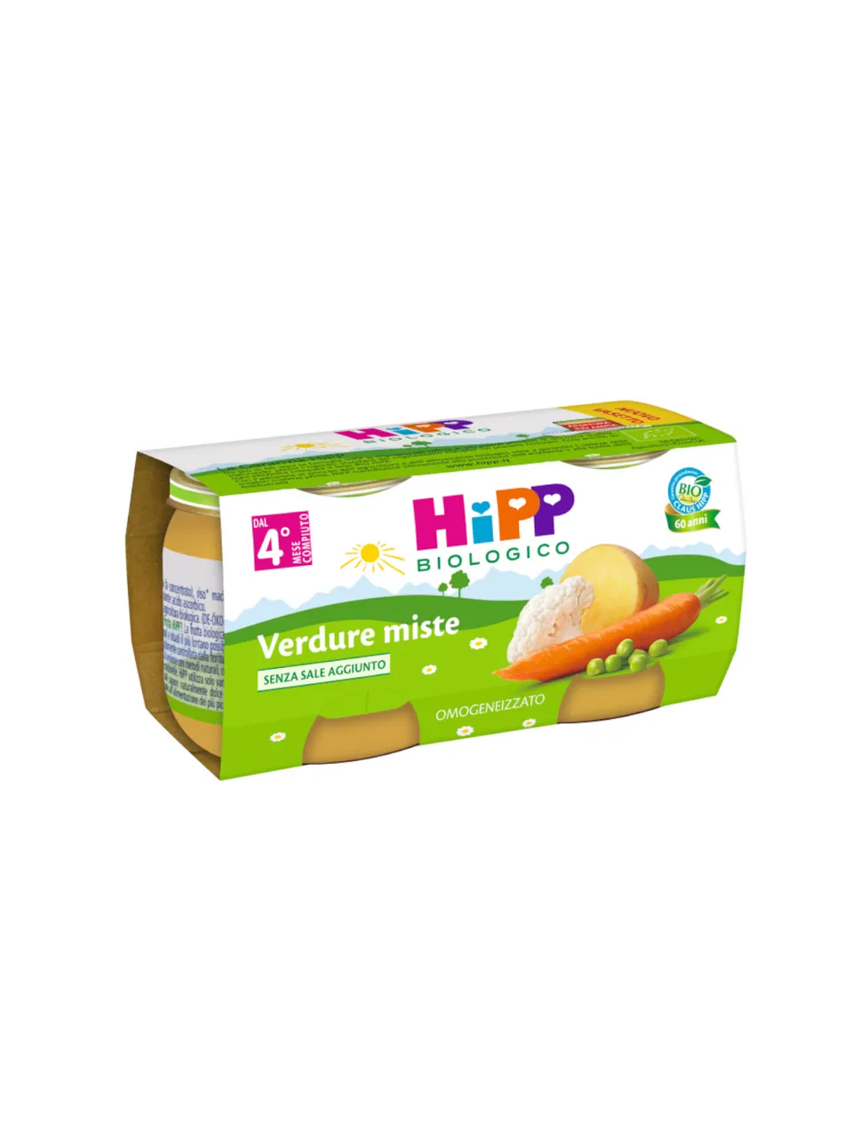 HiPP omogeneizzato verdure miste 2x80g dal 4° mese