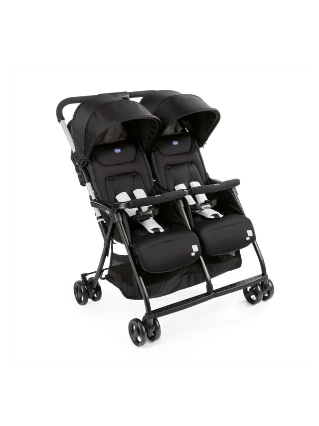 Chicco Ohlalà Twin Black Night passeggino gemellare leggero