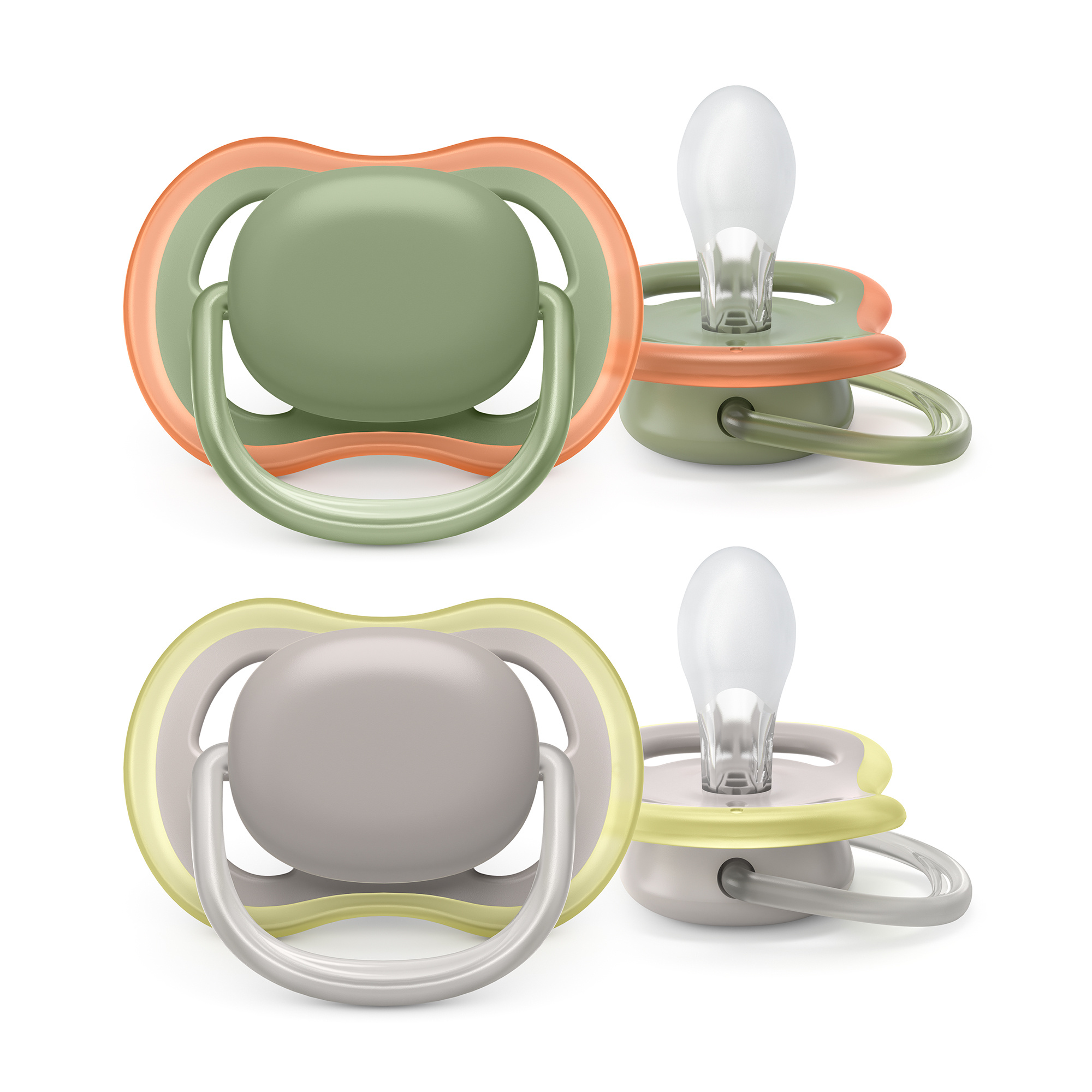 Philips Avent Ultra Air succhietti 6-18 mesi verde grigio 2 pz