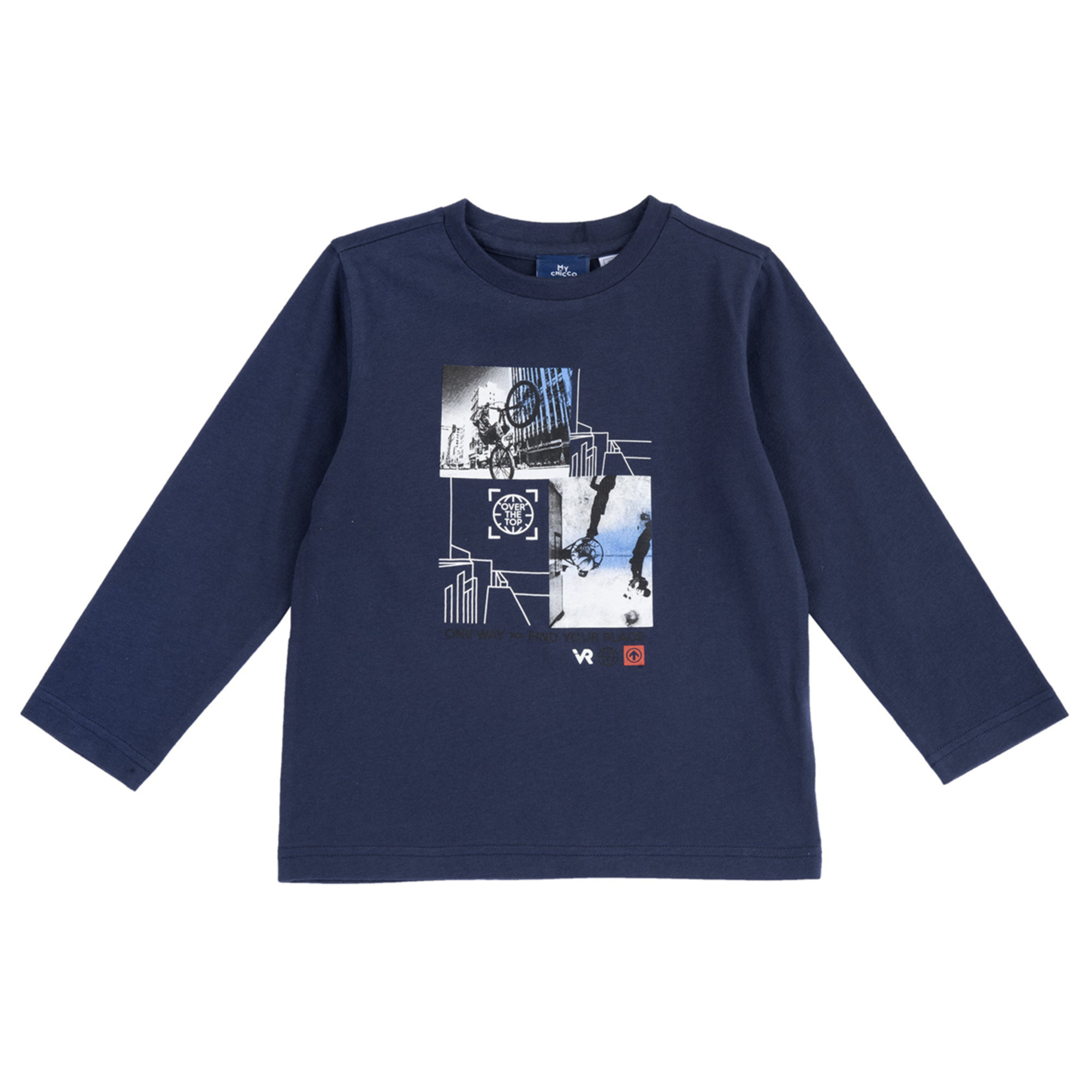 Chicco Over The Top t-shirt manica lunga stampa bici