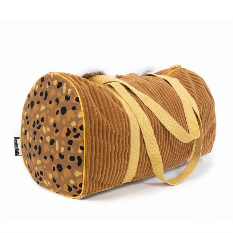 Les Déglingos Speculos borsa weekend tigre marrone 48 cm