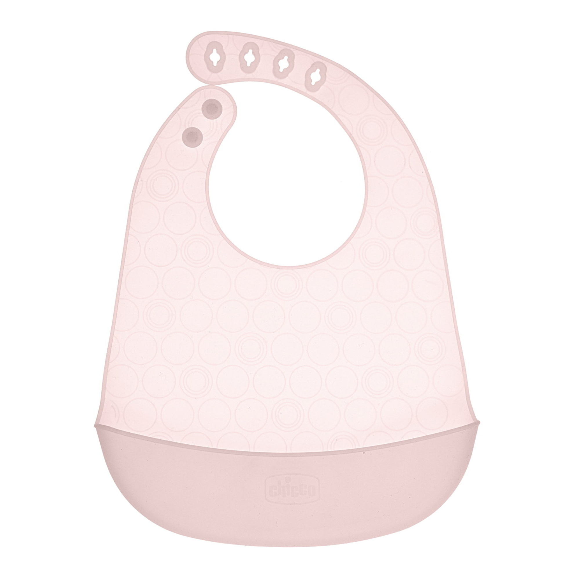 Chicco Bavaglino in Silicone con Tasca Rosa Impermeabile