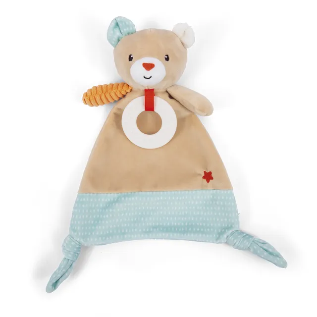 Baby Smile Orsetto Benny doudou sensoriale con sonaglino