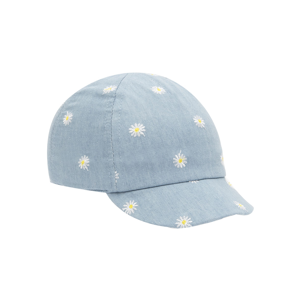 Toys Center Baby cappellino baseball bimba denim margherite cotone