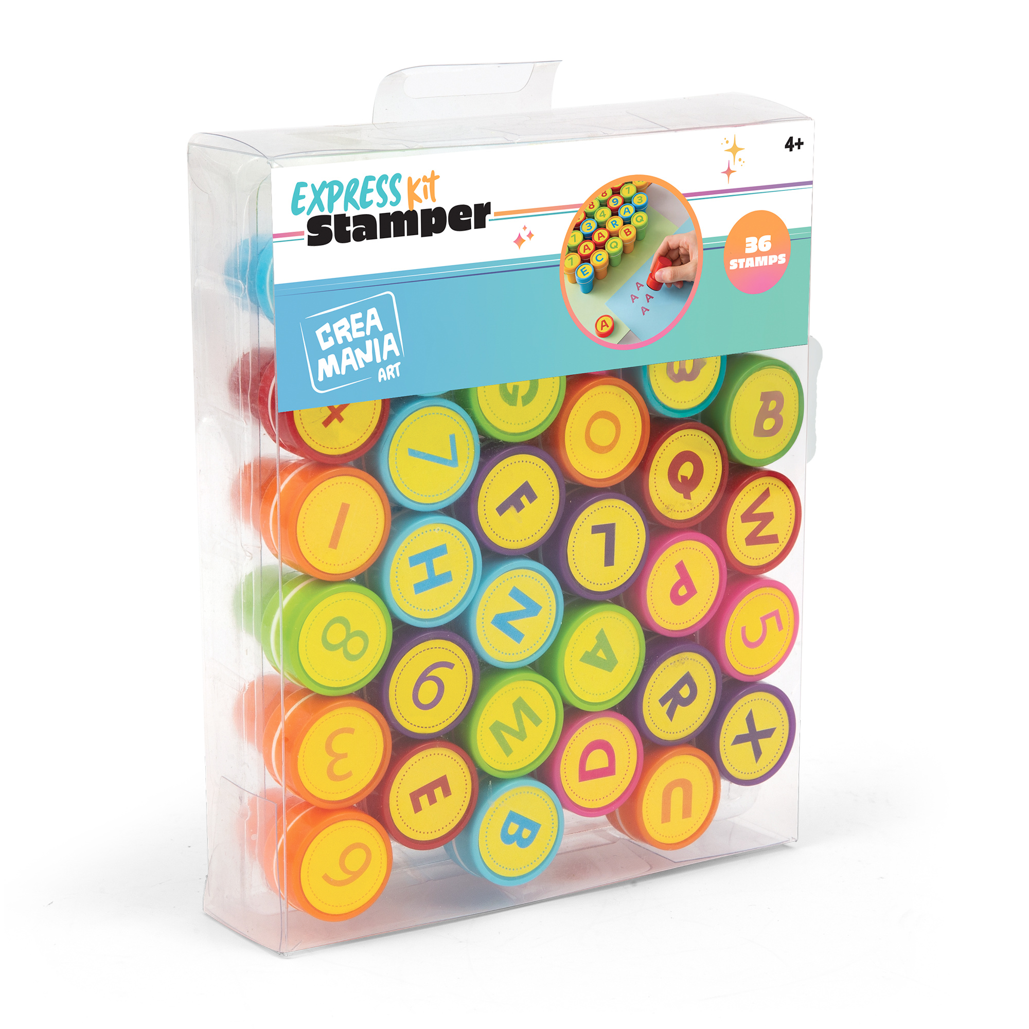 Toys Center Baby timbrini lettere e numeri set 36 pezzi