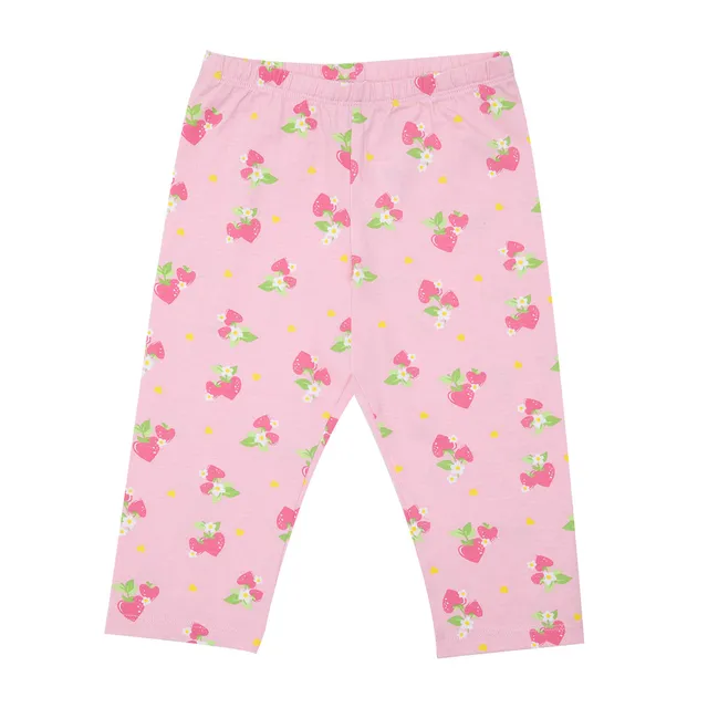 Legging stretch bimba rosa fragole 3/4 casual