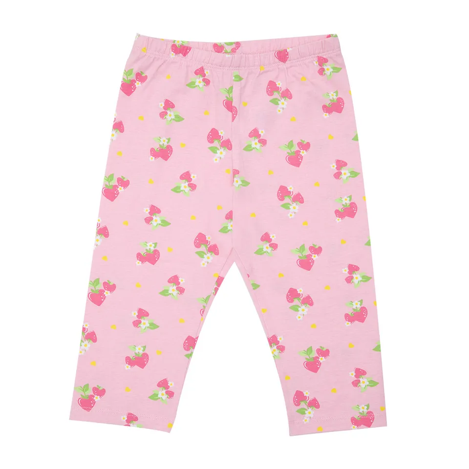 Legging stretch bimba rosa fragole 3/4 casual