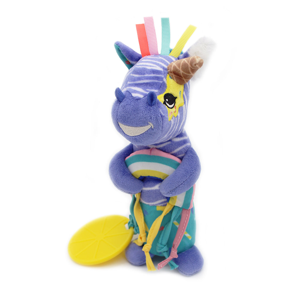Les Deglingos Kiprokos peluche carillon zebra viola 21 cm