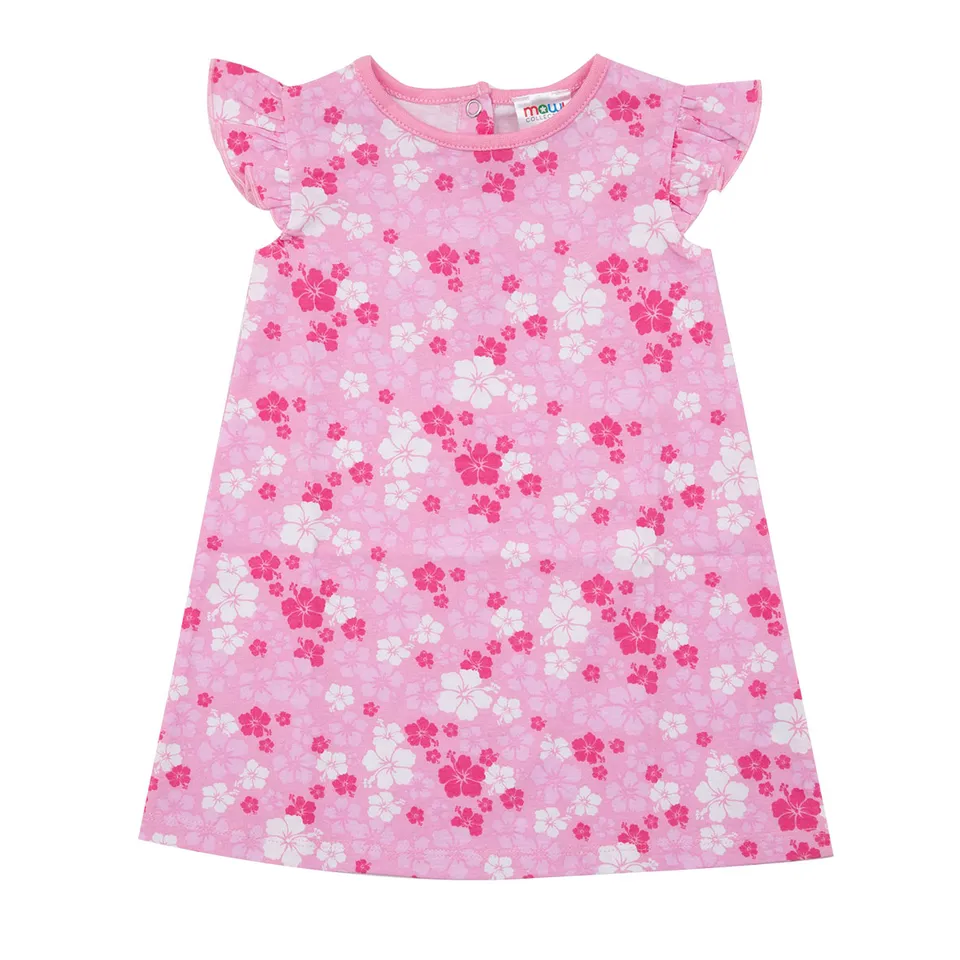 Toys Center Baby abito jersey bimba rosa fiori bottoni clip