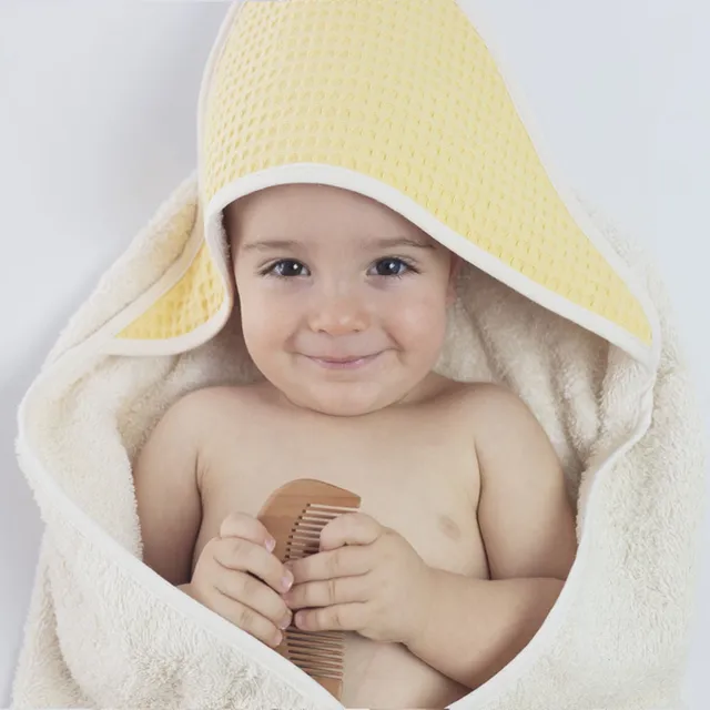 The Dida Bani poncho mare giallo 80x80 cotone