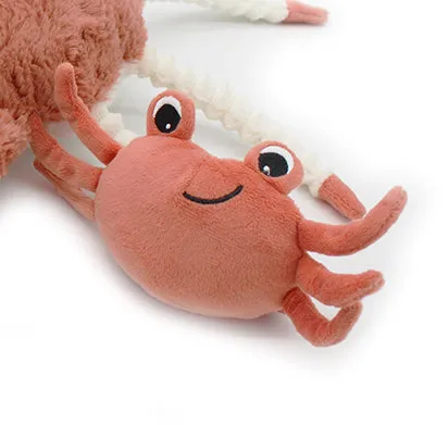 Les Deglingos Ptipotos granchio peluche ricambio terracotta